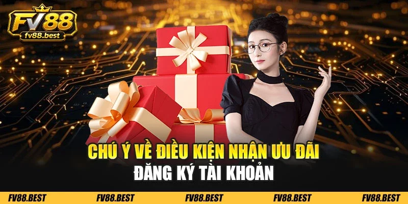 Chú ý về điều kiện nhận ưu đãi đăng ký tài khoản