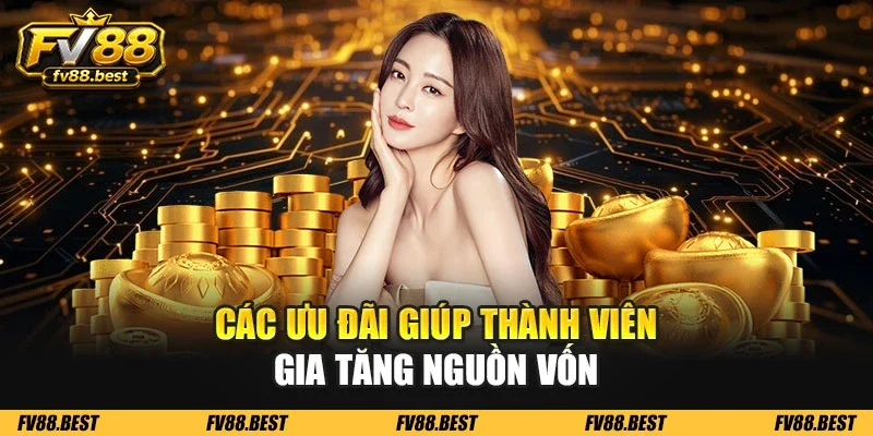Các ưu đãi giúp thành viên gia tăng nguồn vốn