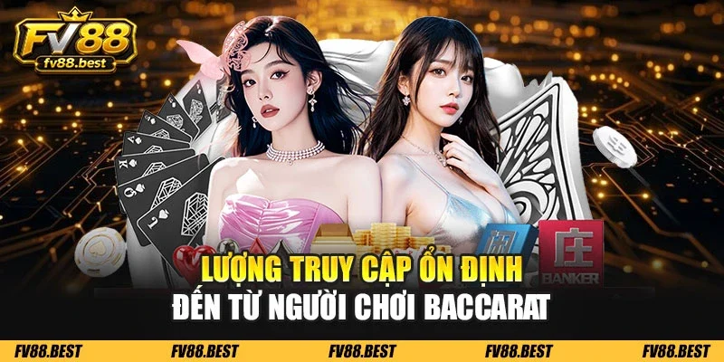 Lượng truy cập ổn định đến từ người chơi baccarat